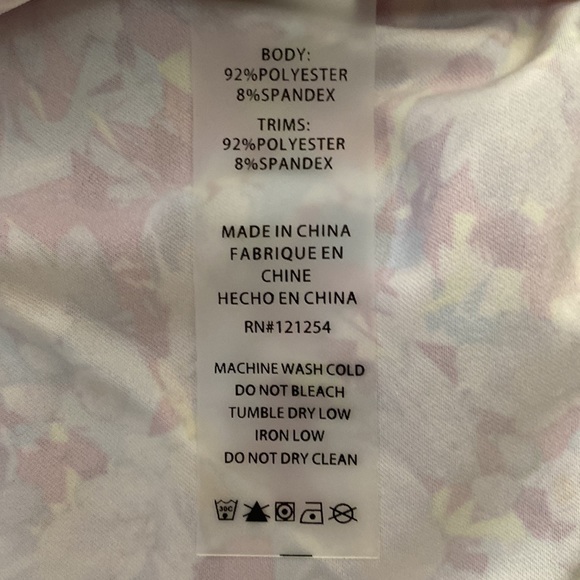 Jofit Racerback V Neck Athletic Workout Tank ($72) Floral Print MED UPF 30+NEW! - Picture 6 of 7